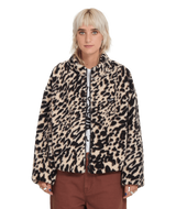 Veste Sherpa Volcom Wylding Out - Animal Print Femme