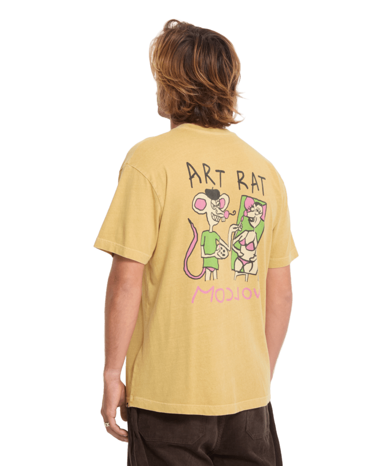 T-shirt Volcom FA Ozzy 2 - Mustard Homme