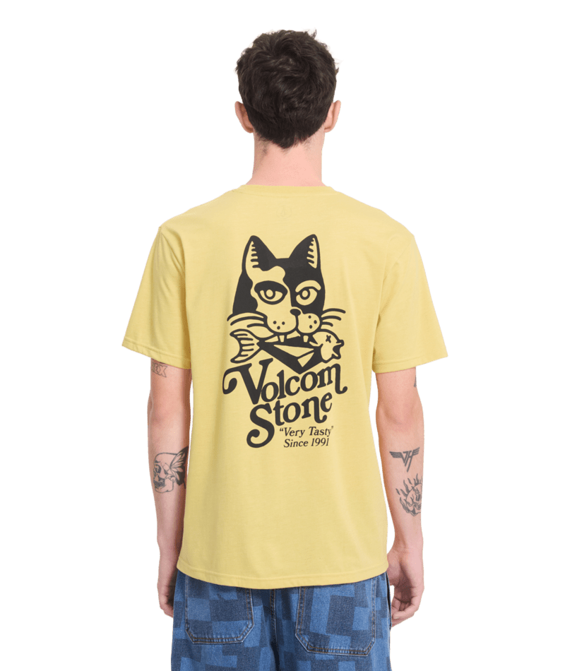 T-shirt Volcom Tasty HTH - Mustard Homme