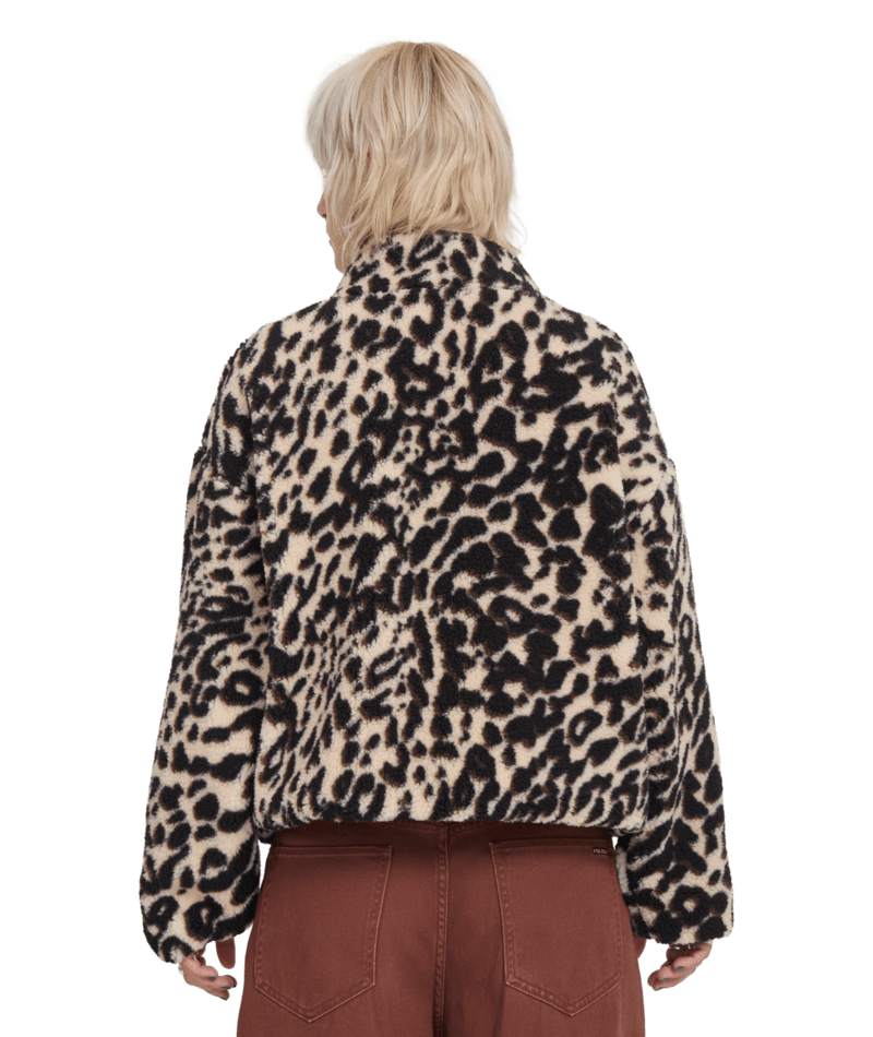 Veste Sherpa Volcom Wylding Out - Animal Print Femme