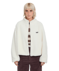 Veste Sherpa Volcom Wylding Out - Off White Femme