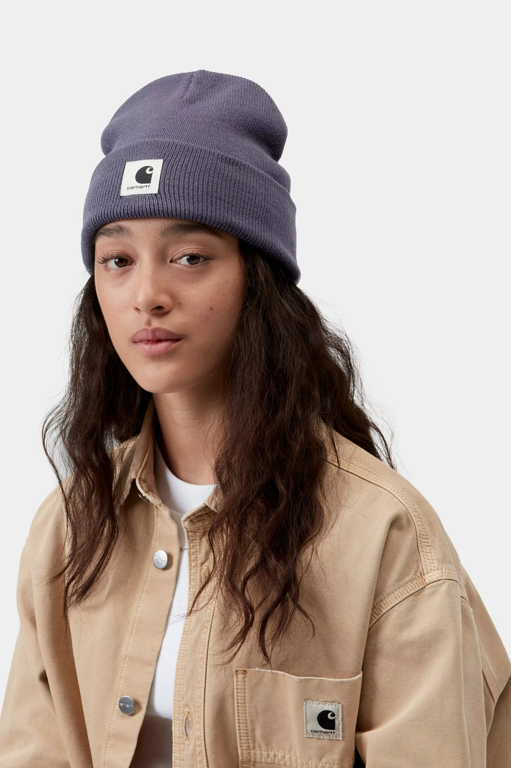 Bonnet Carhartt WIP Ashley - Shady Purple Femme