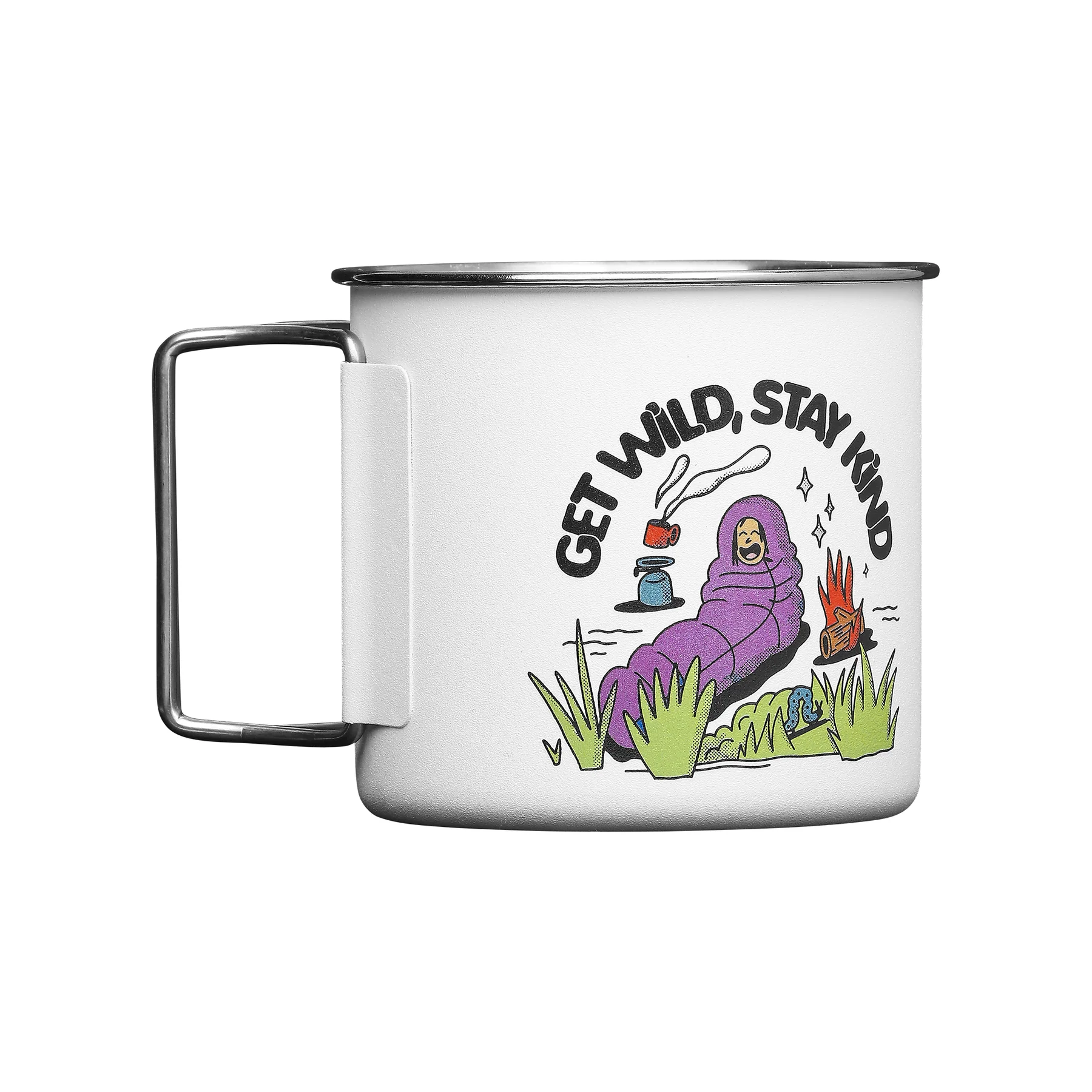 Tasse de Camping Picture Beavy Cup - Blanc Brillant