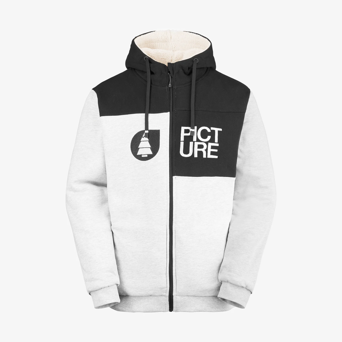 Sweat Zippé Picture Basement Plush - Dark Grey Melánge Homme