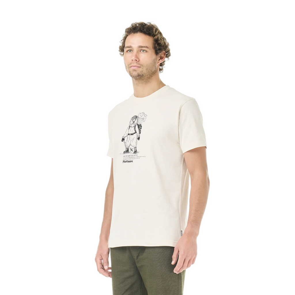 T-shirt Picture D&S Beear - Natural White Homme