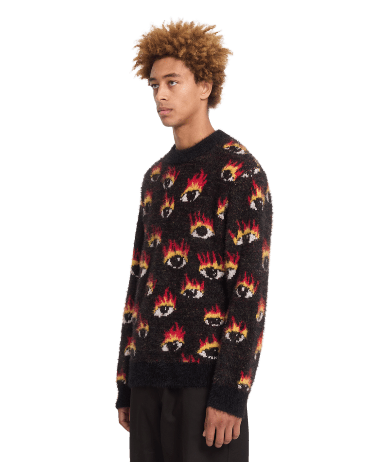 Pull Volcom FA Ozzy Eyes - Noir Homme
