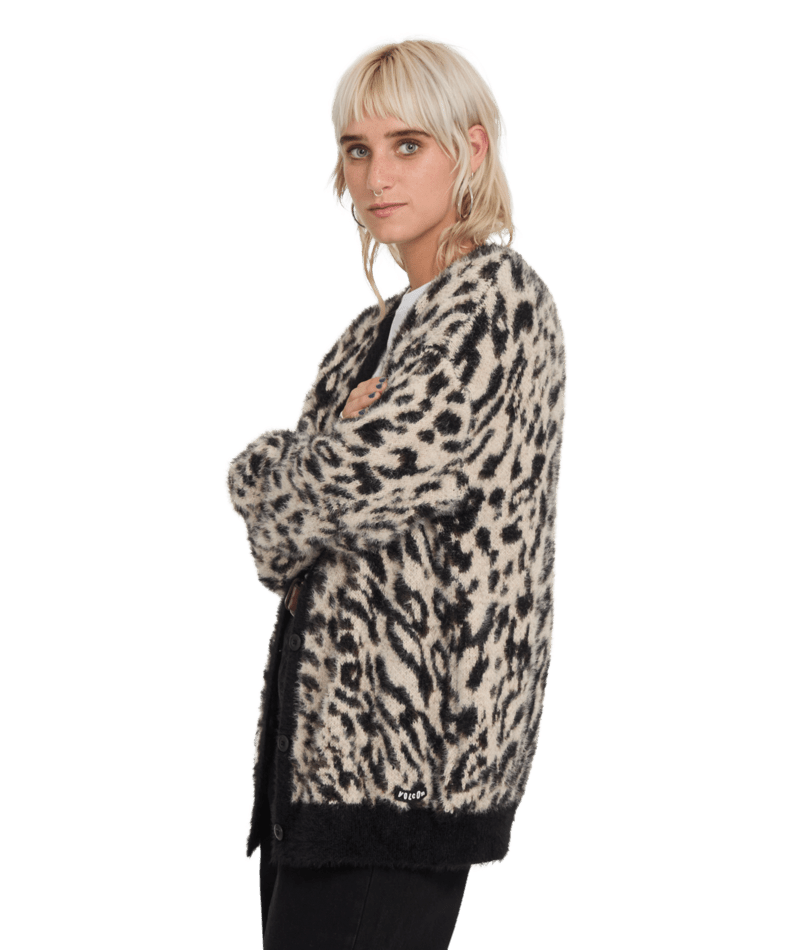 Cardigan Volcom Tigardi - Animal Print Femme