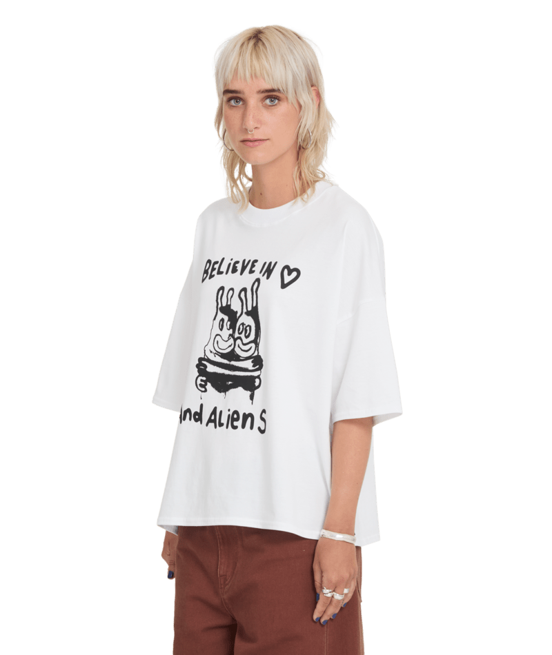 T-shirt Volcom FA Ozzy SS Tee 3 - Blanc Femme