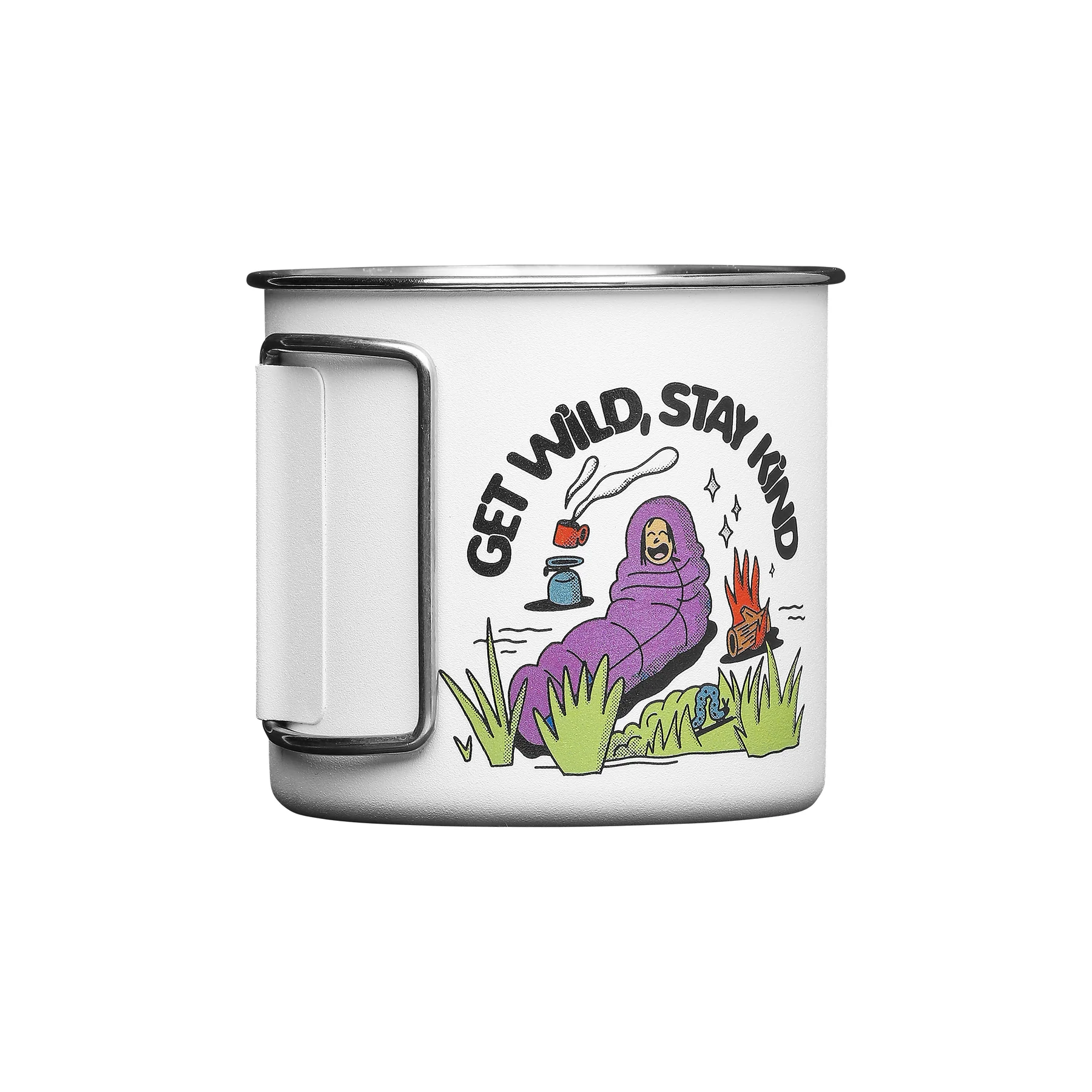 Tasse de Camping Picture Beavy Cup - Blanc Brillant