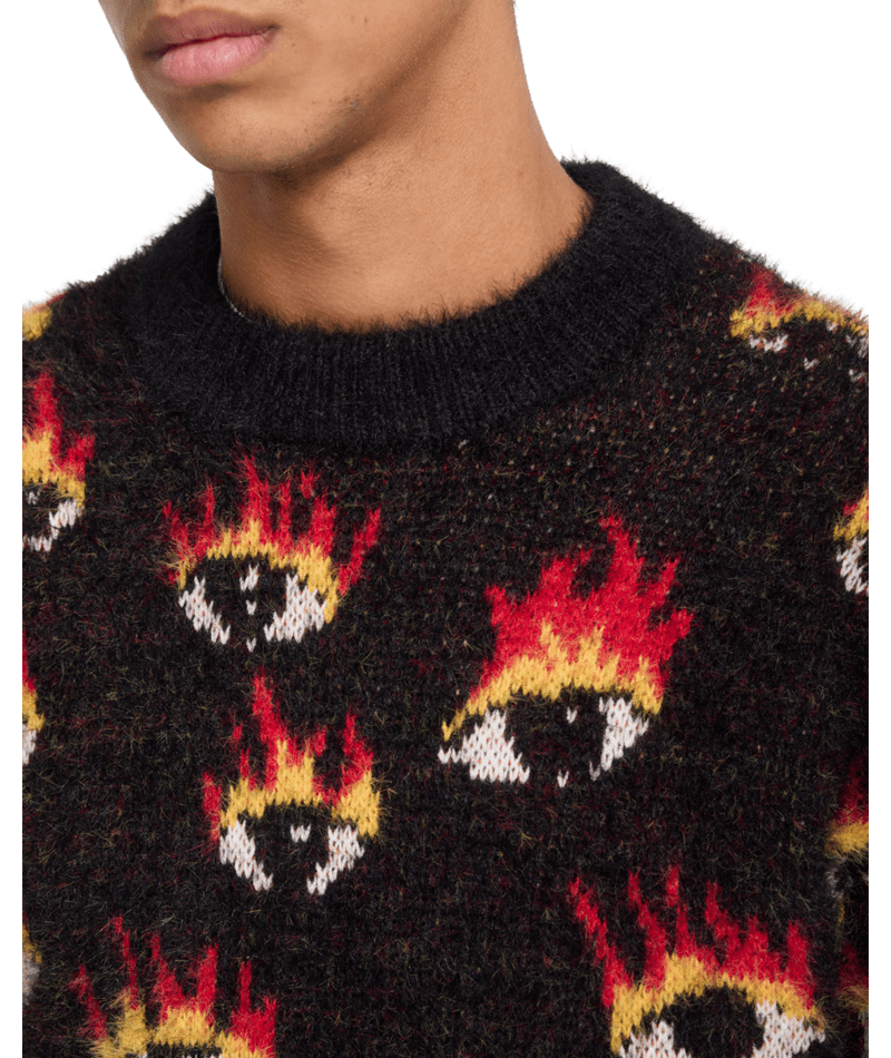 Pull Volcom FA Ozzy Eyes - Noir Homme