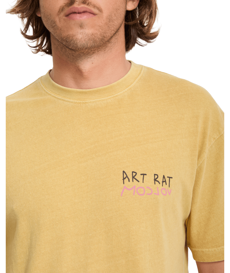 T-shirt Volcom FA Ozzy 2 - Mustard Homme