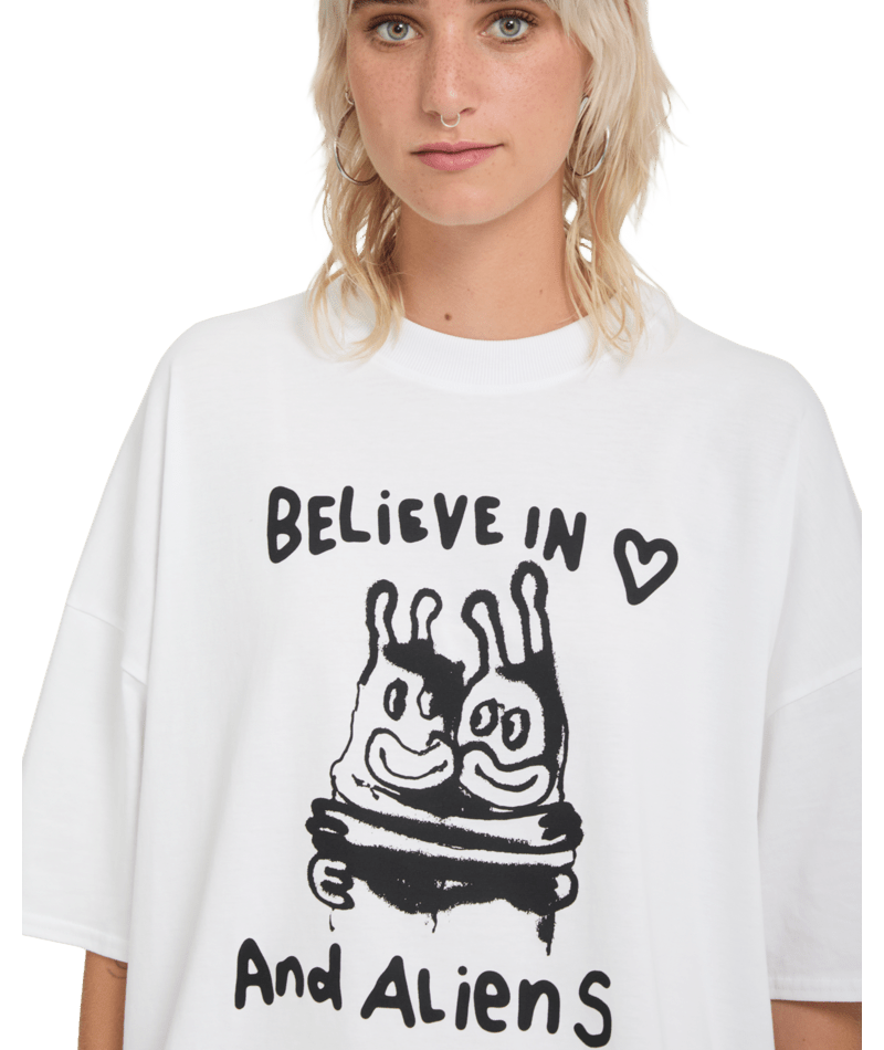 T-shirt Volcom FA Ozzy SS Tee 3 - Blanc Femme