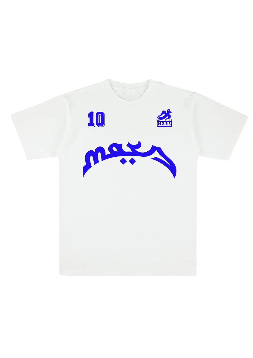 T-shirt Maison Mère x Azed Zizoo V2 - Blanc/Bleu Unisexe