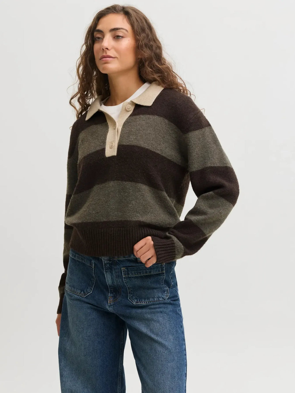 JJXX JXRUBY Pull Col Polo Maille