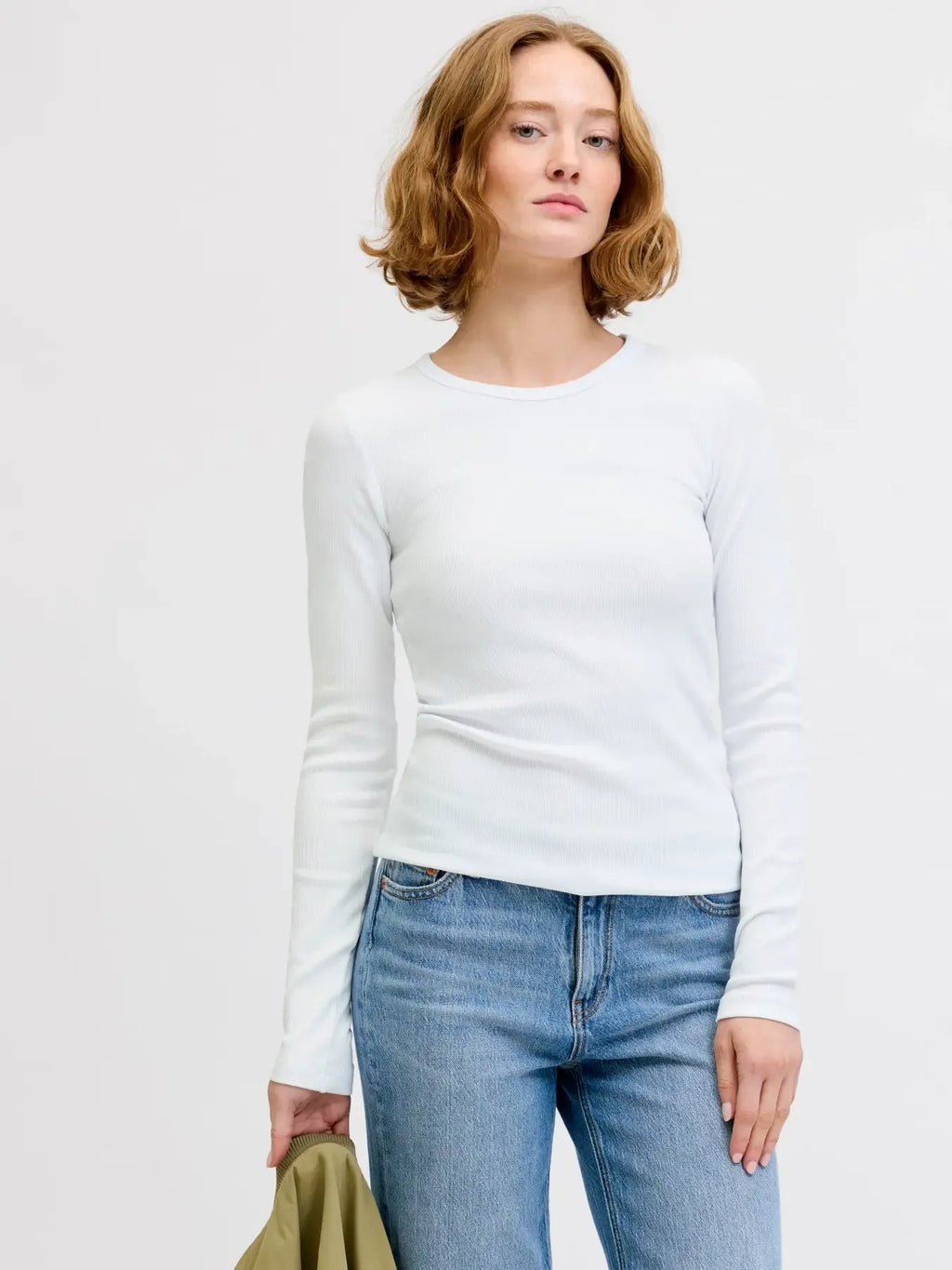 T-shirt JJXX Freya Stretch Rib Manches Longues - Femme