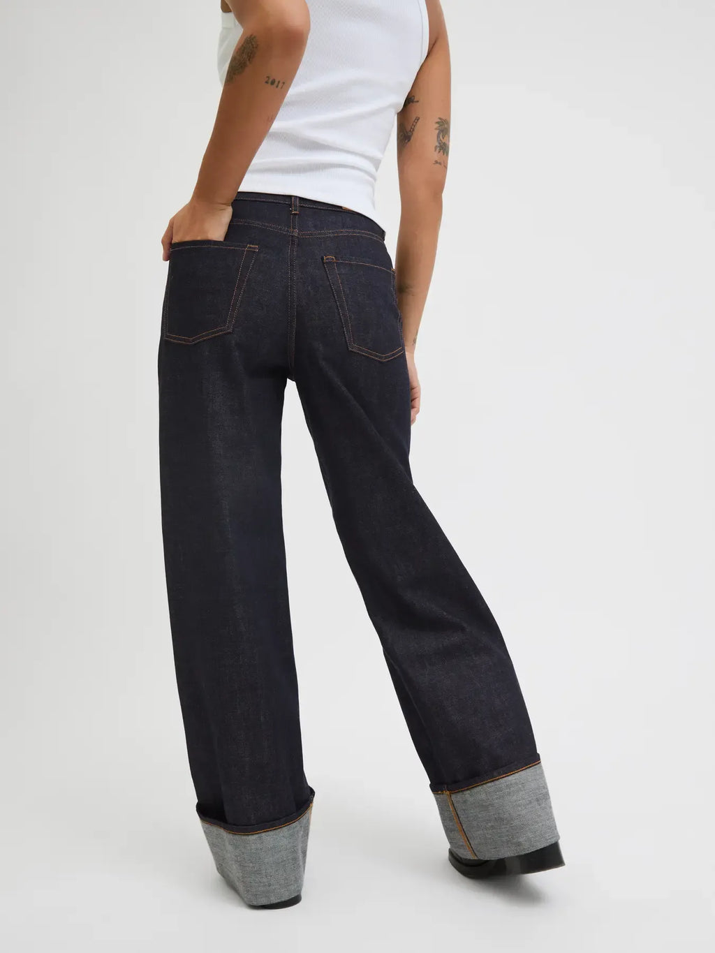 Jean JJXX Tokyo Vega Wide Leg High Waist - Denim Femme