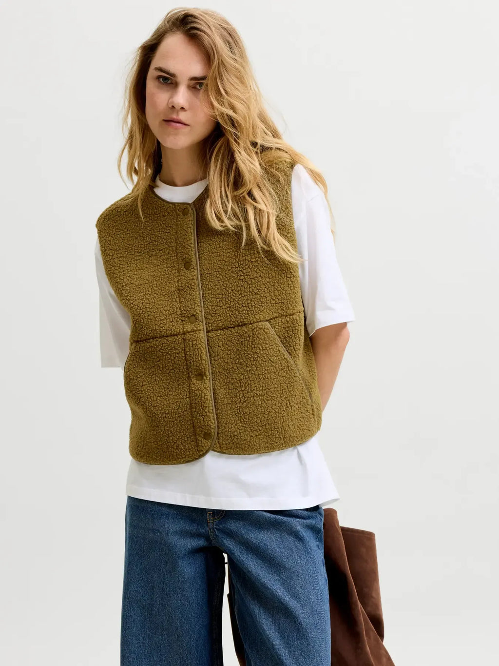 Gilet JJXX Vera Teddy - Sans Manches Femme