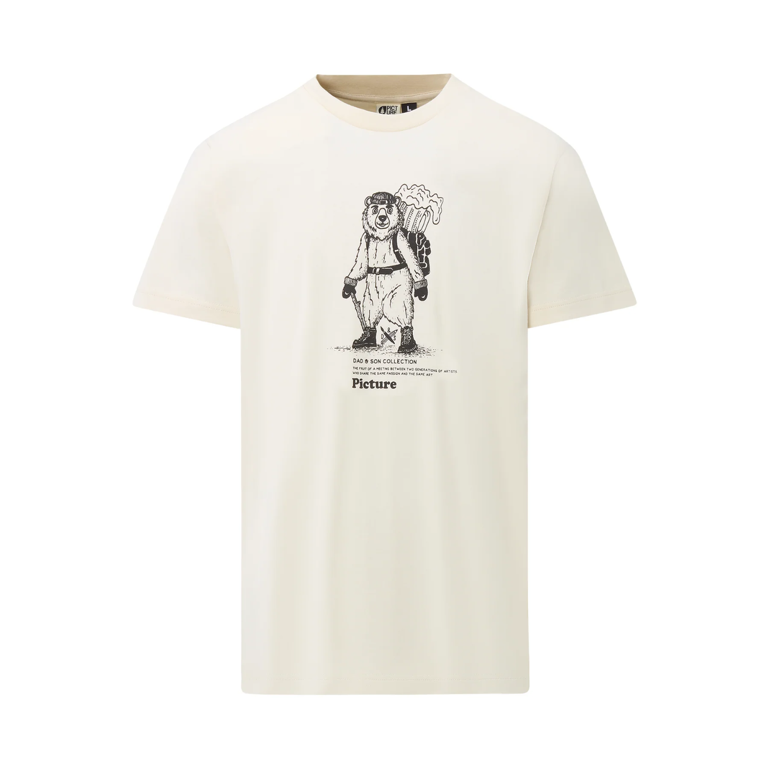 T-shirt Picture D&S Beear - Natural White Homme