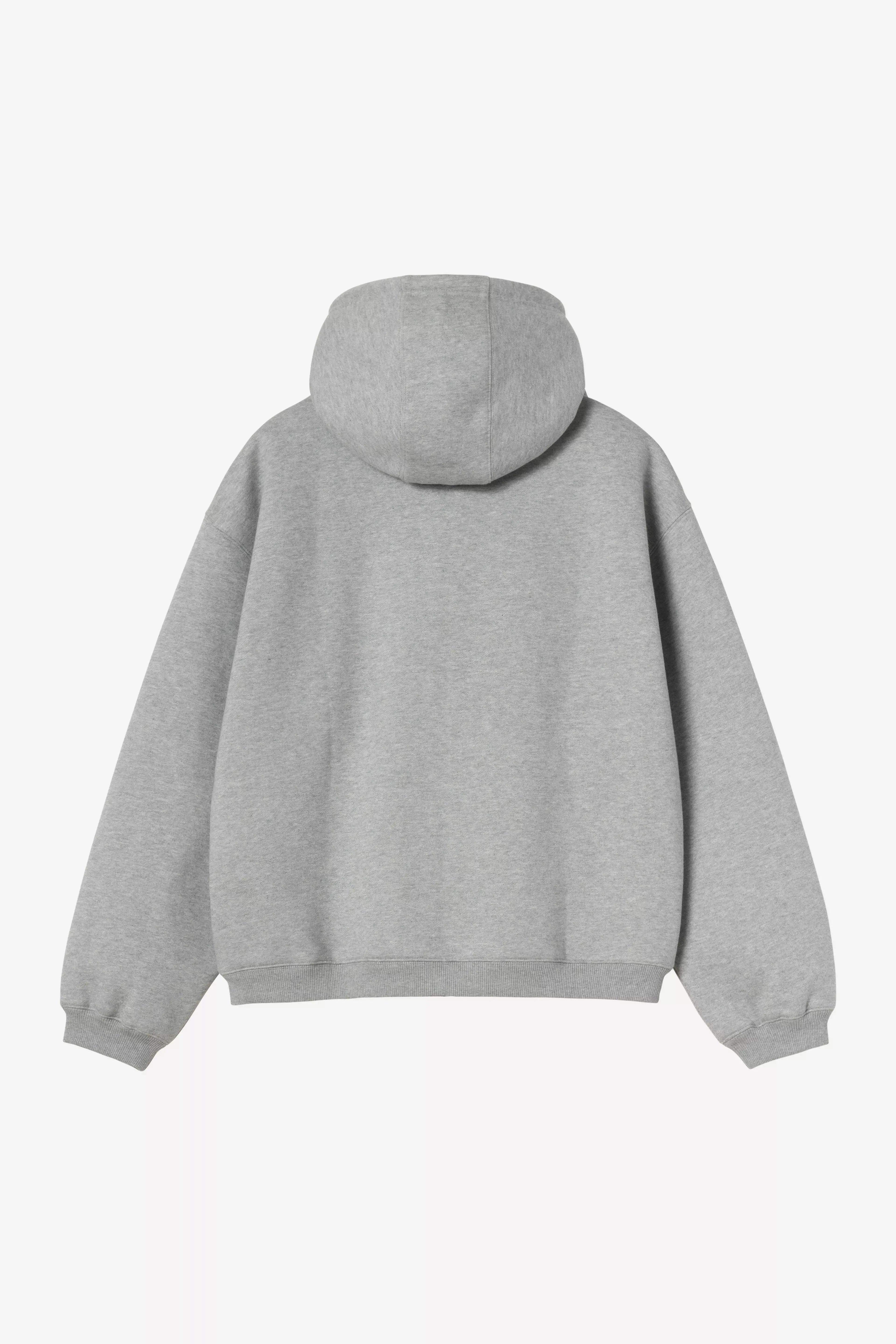 Hoodie Zippé Carhartt WIP Ebbert - Grey Heather/White Homme