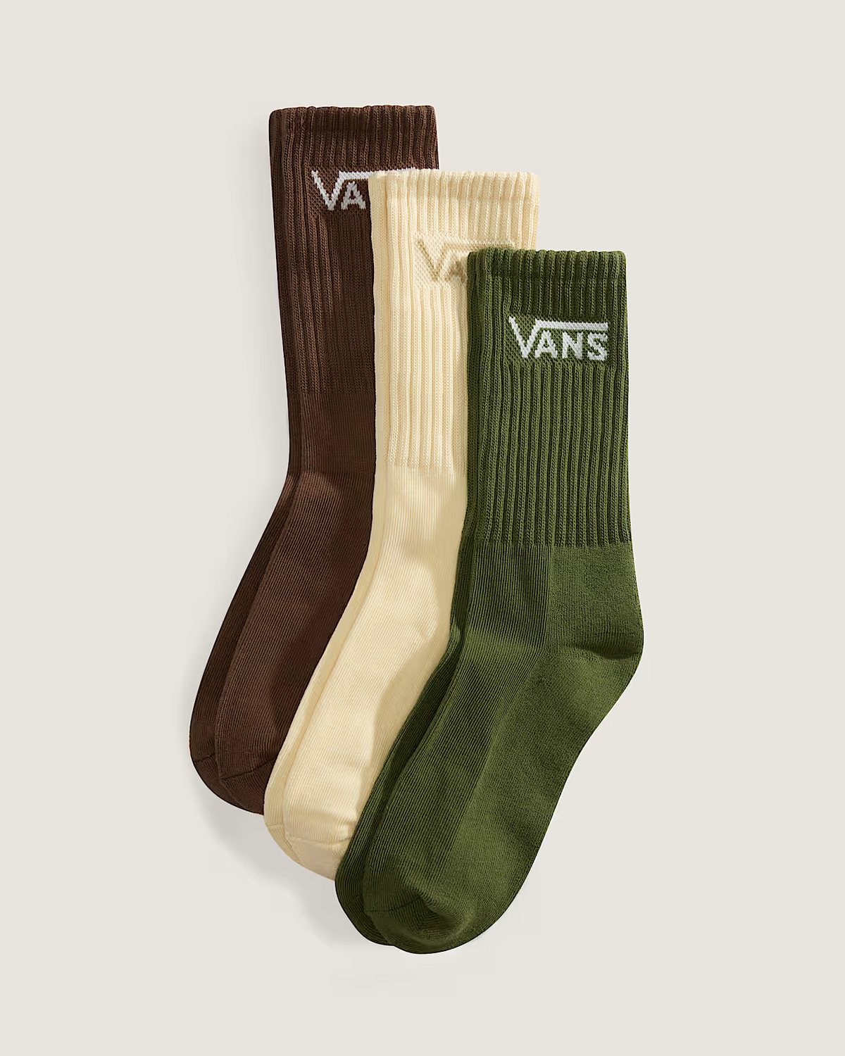 Lot de 3 chaussettes homme Vans Classic Crew - Green Balsam