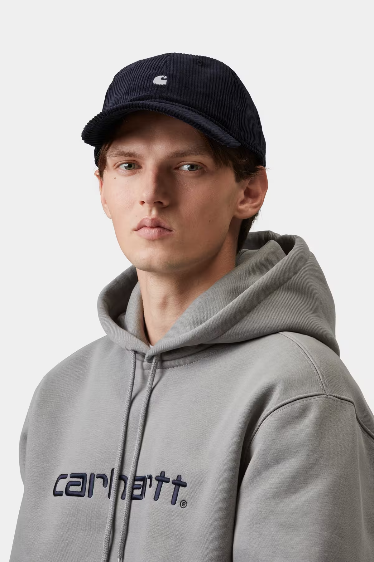 Casquette Carhartt WIP Harlem - Dark Navy/White Unisexe