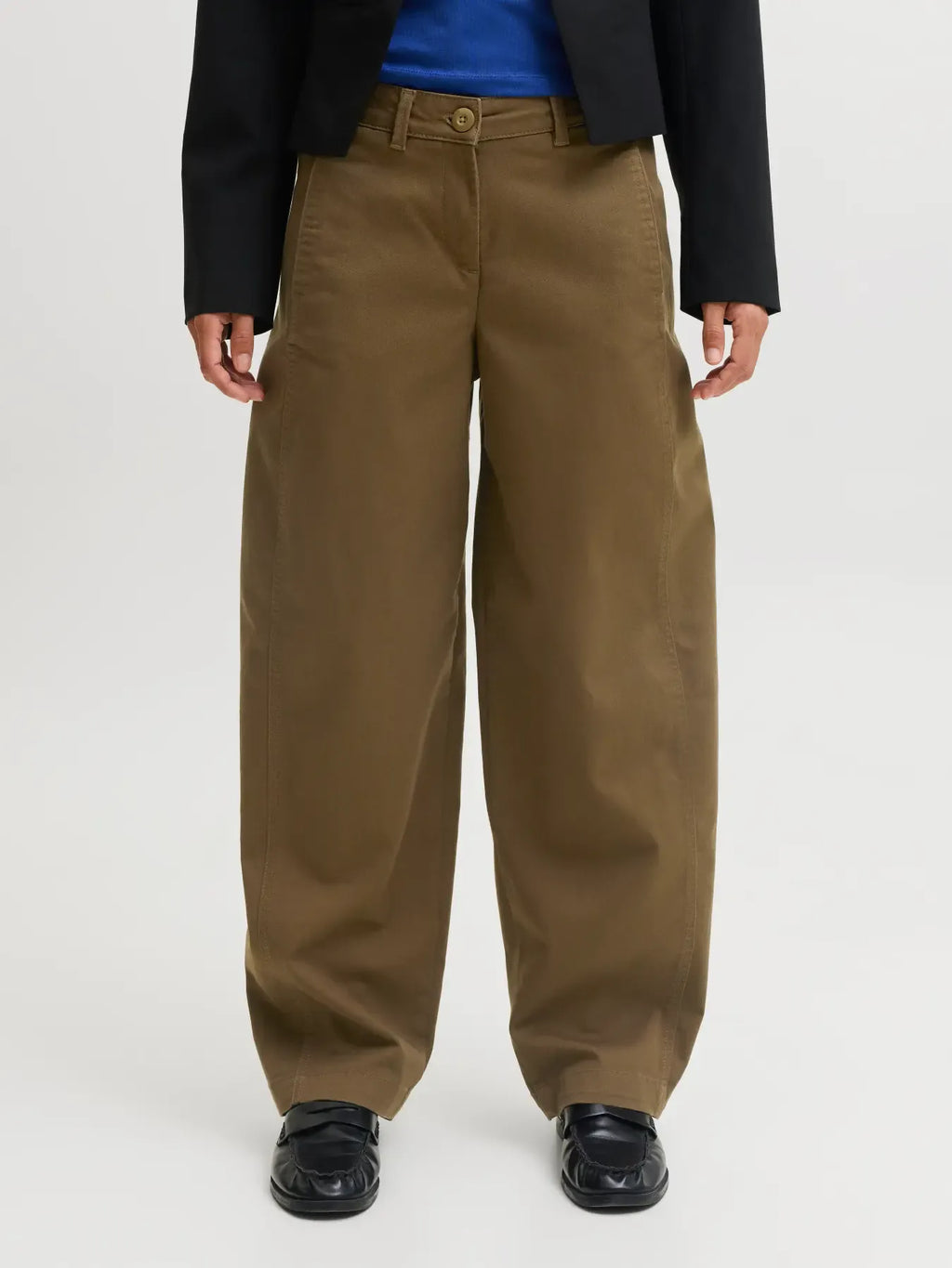 JJXX JXHAZEL KIRA Pantalon Barrel Mid-Waist