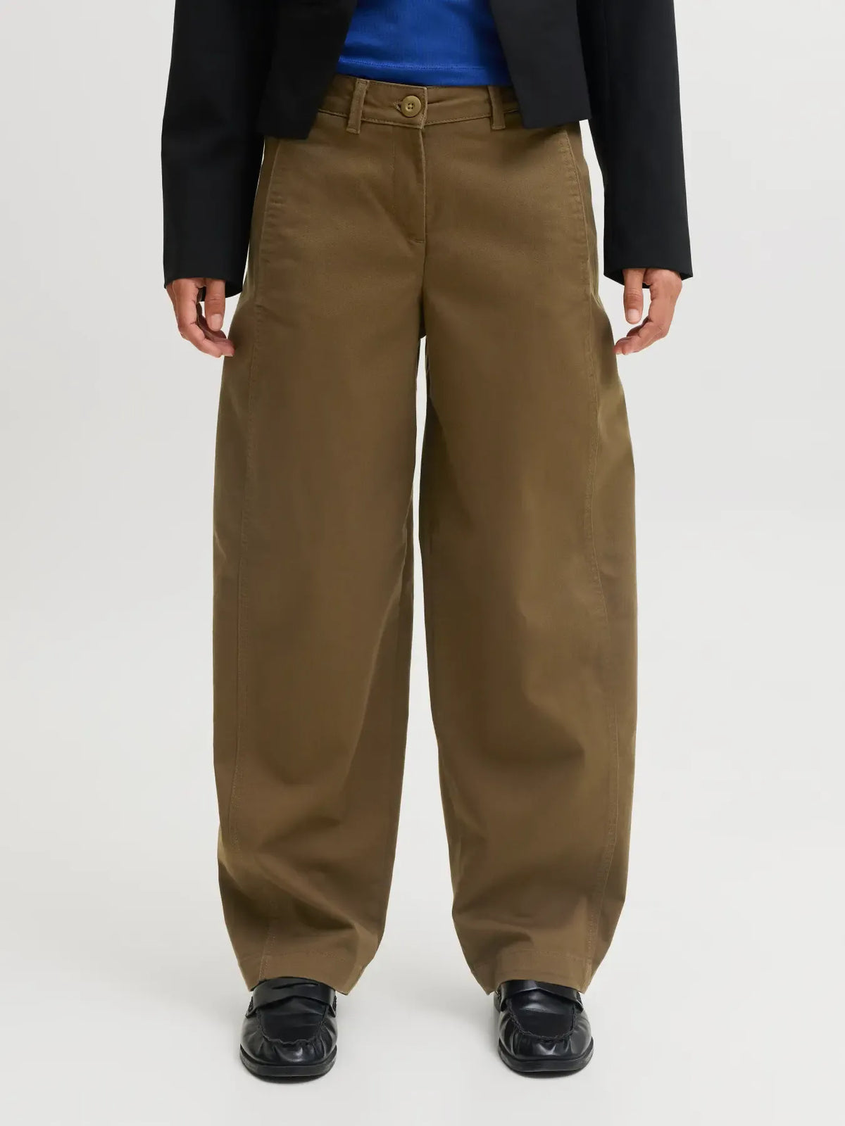 JJXX JXHAZEL KIRA Pantalon Barrel Mid-Waist