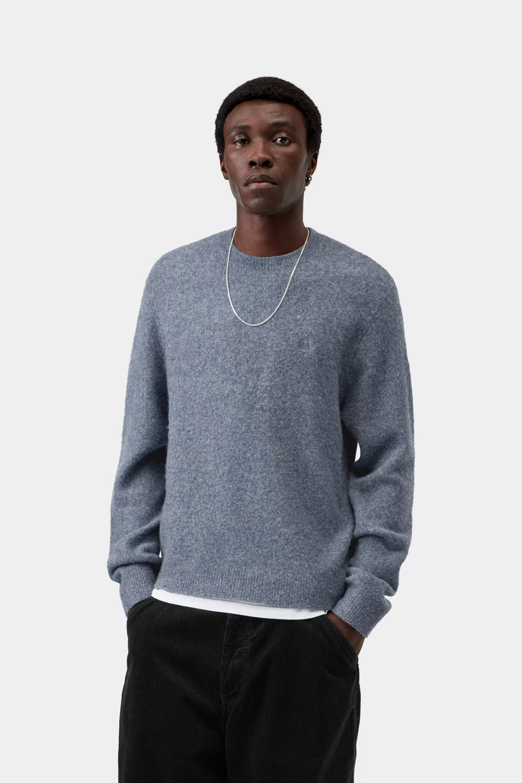 Pull Carhartt WIP Curtis - Tangled Shady Blue Homme