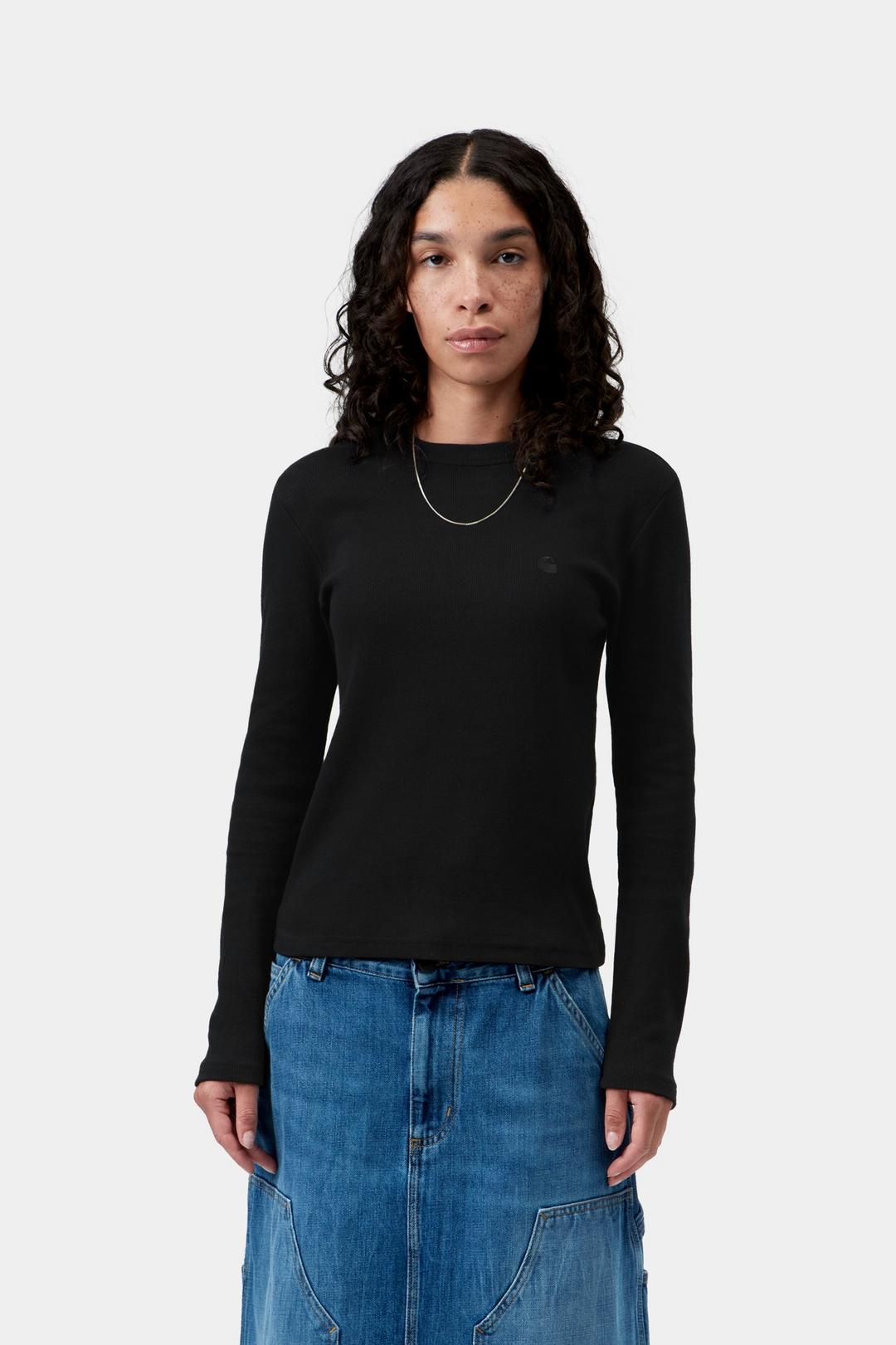 T-shirt Manches Longues Carhartt WIP Philipa - Noir Femme