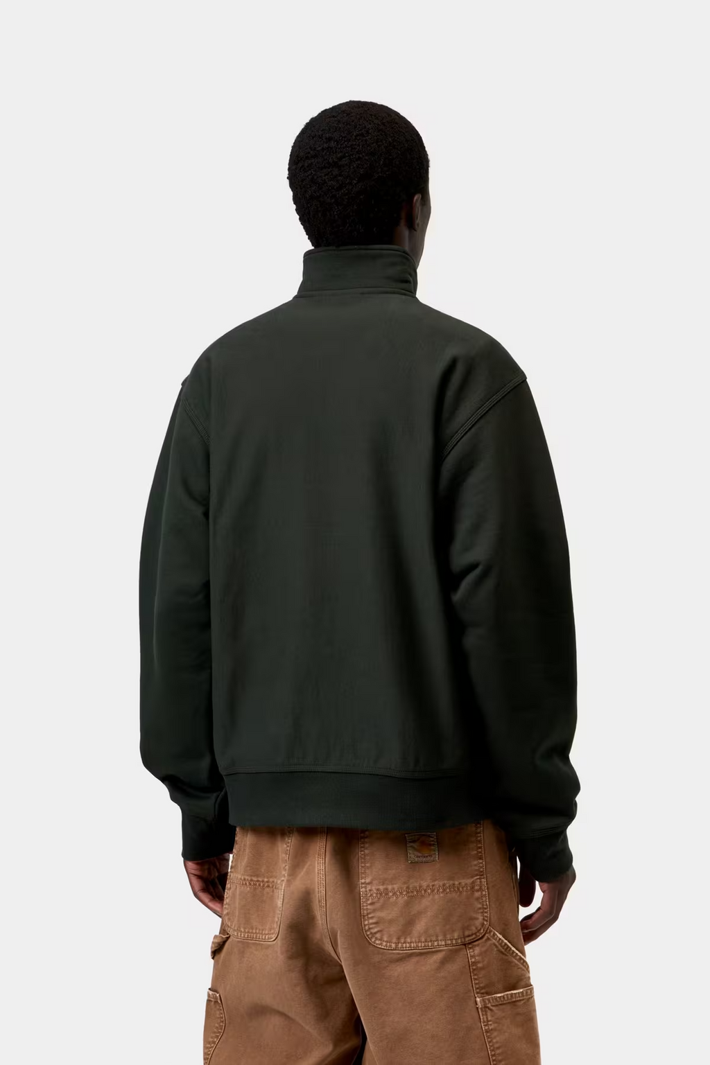 Sweat Half-Zip Carhartt WIP American Script - Raven Homme
