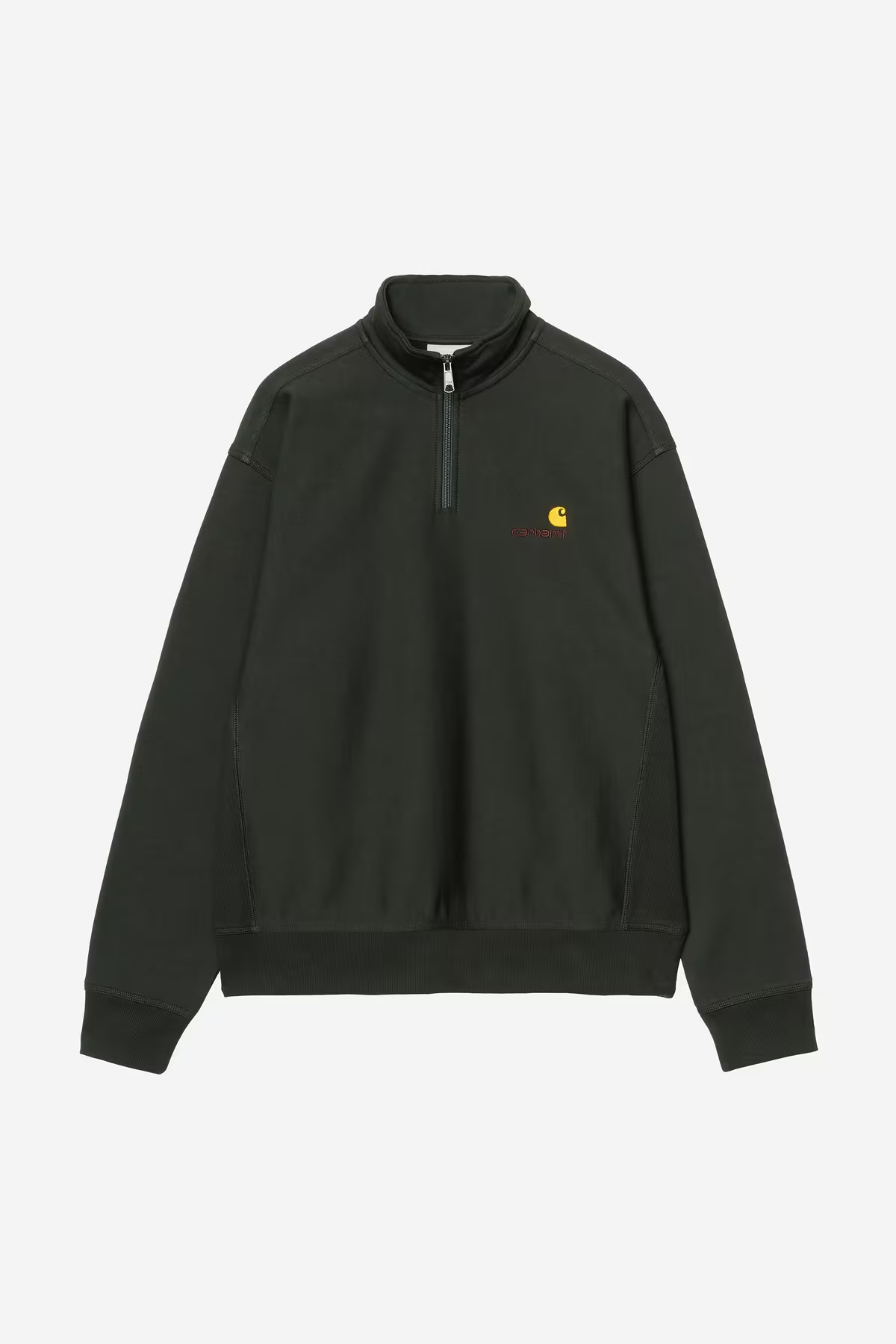 Sweat Half-Zip Carhartt WIP American Script - Raven Homme