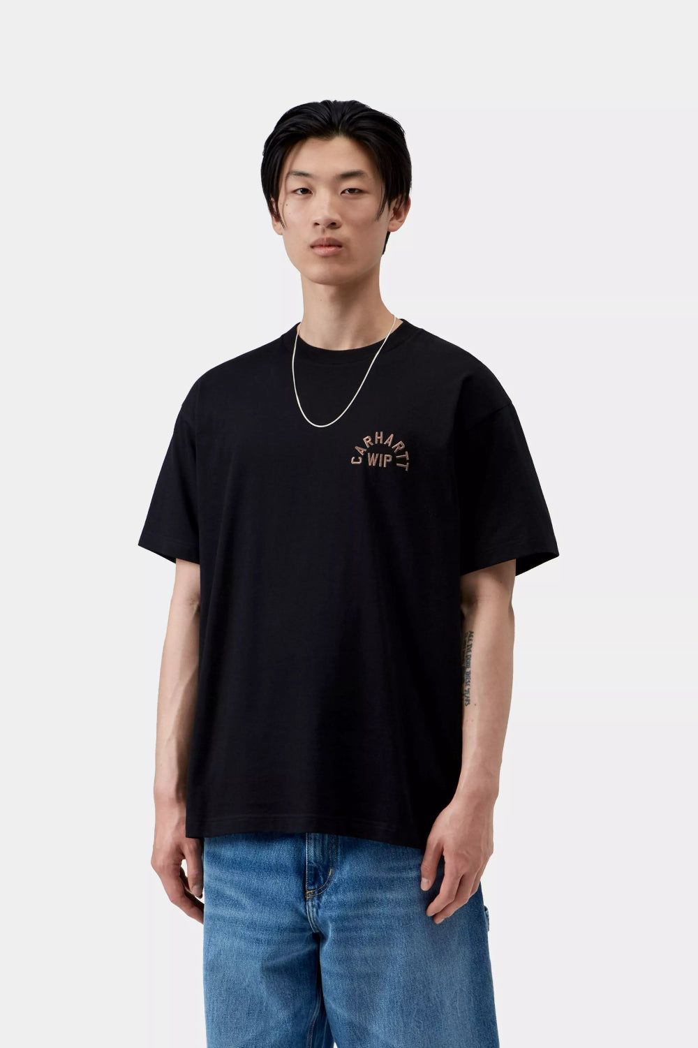 T-shirt Carhartt WIP S/S Arch Script - Noir Homme