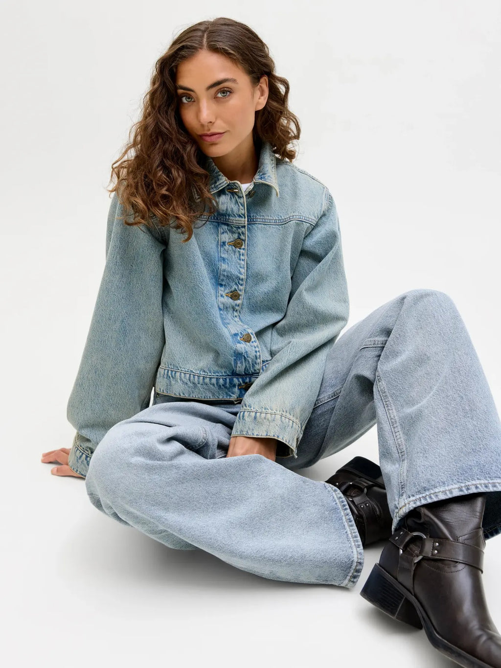 Jean JJXX Tokyo Wide - Coupe Large Taille Haute Femme