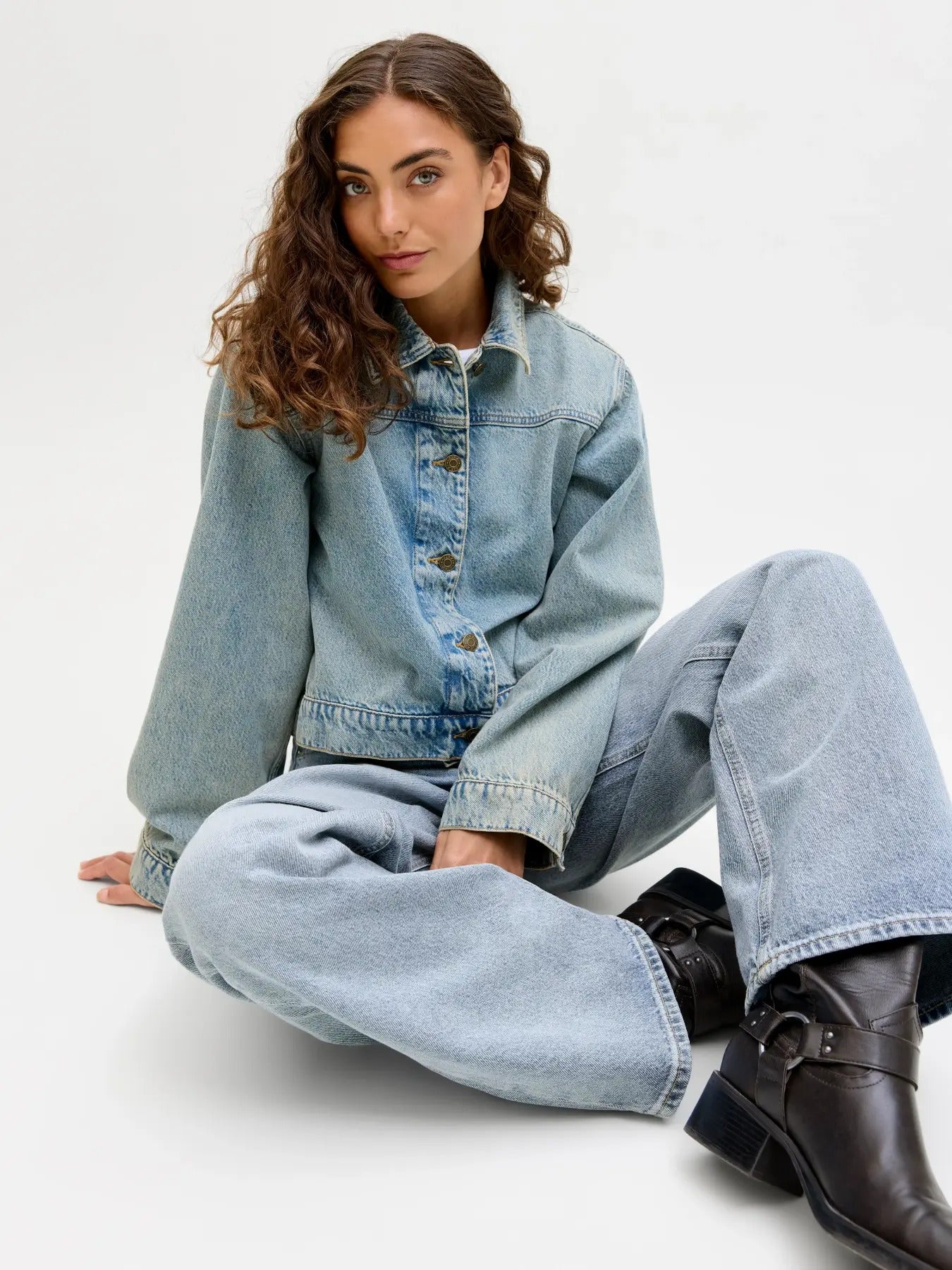 Jean JJXX Tokyo Wide - Coupe Large Taille Haute Femme