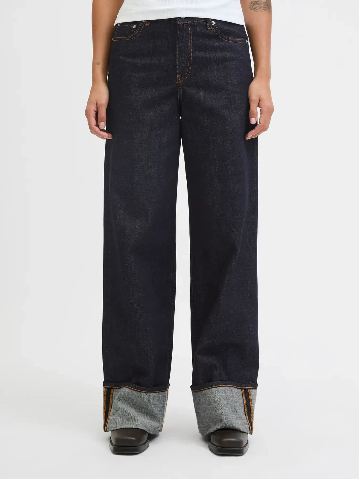 Jean JJXX Tokyo Vega Wide Leg High Waist - Denim Femme