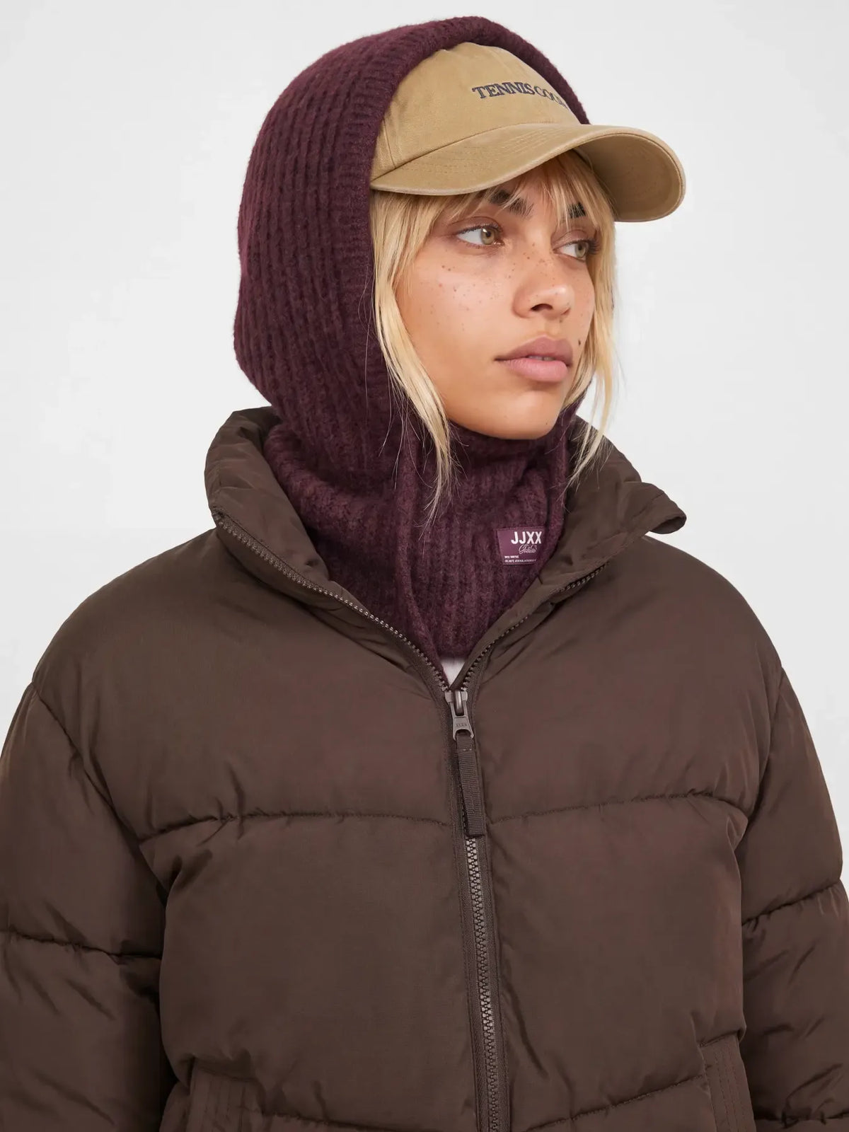 Cagoule femme JJXX JXKATHERINE en maille avec cordon