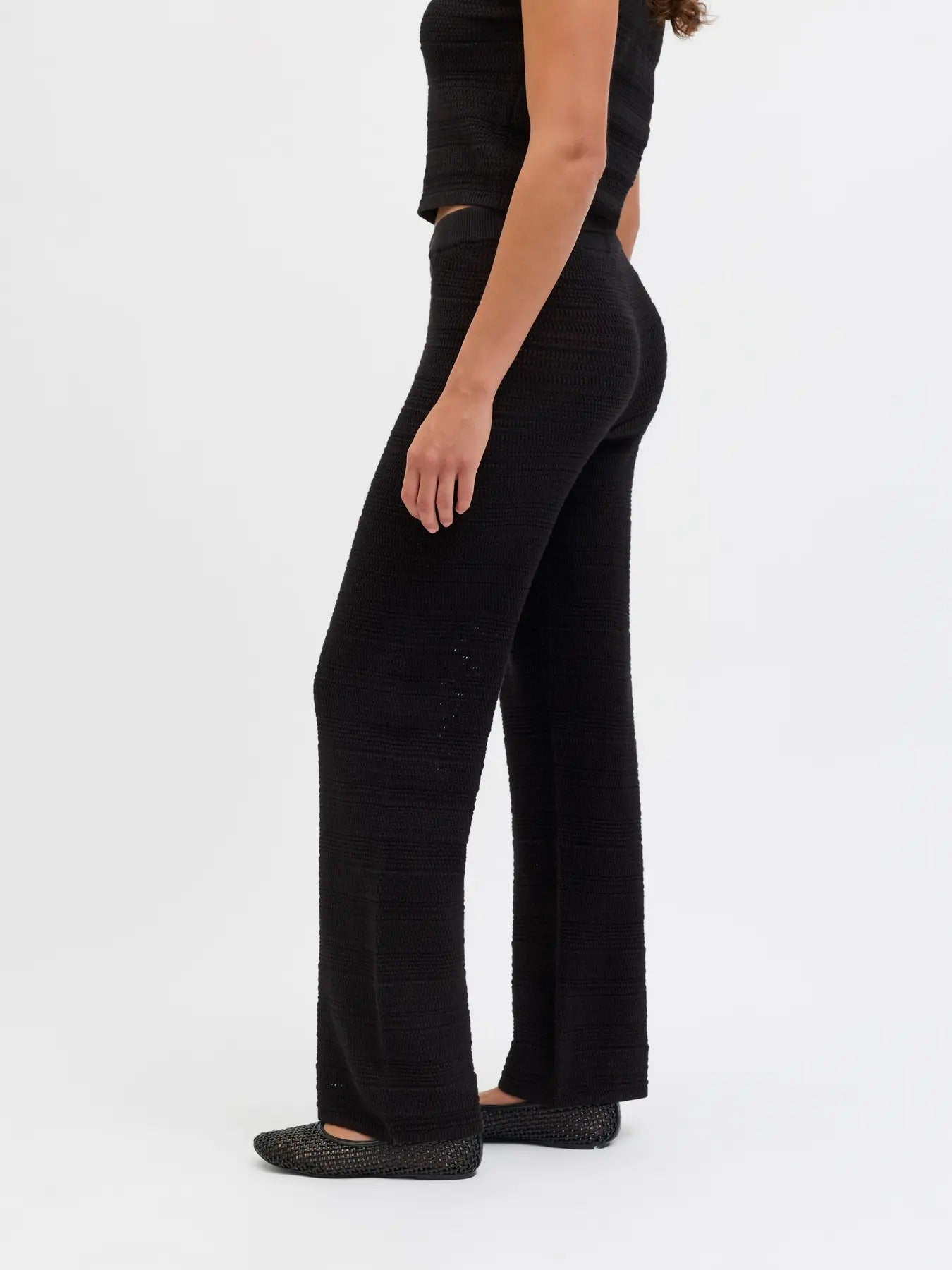 Pantalon JJXX Zusannah - Maille Loose Taille Haute Femme