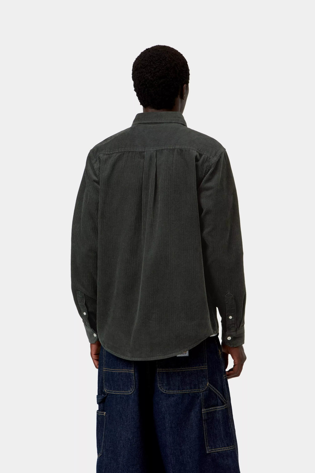 Chemise Velours Côtelé Carhartt WIP L/S Madison Cord - Raven Homme