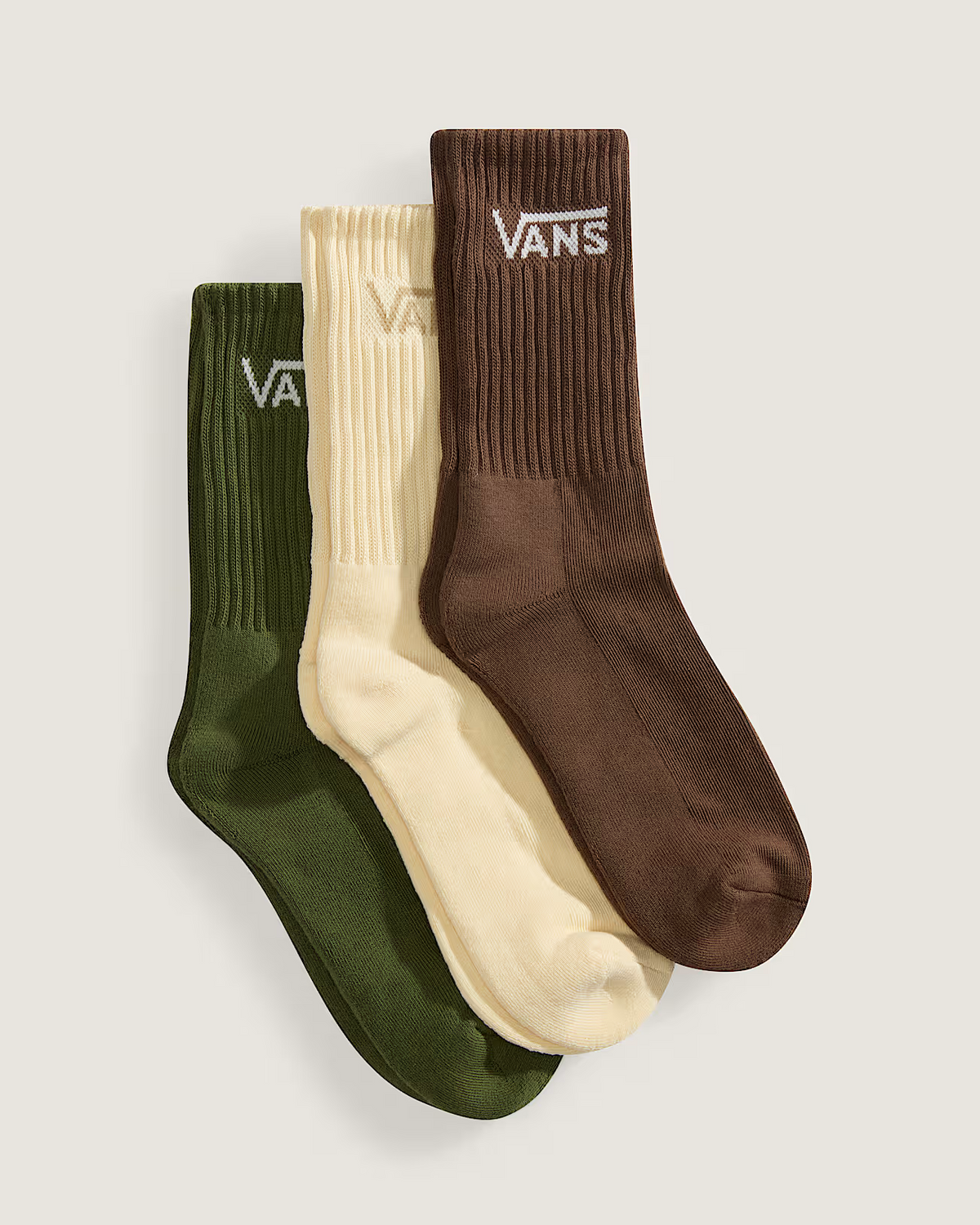 Lot de 3 chaussettes homme Vans Classic Crew - Green Balsam