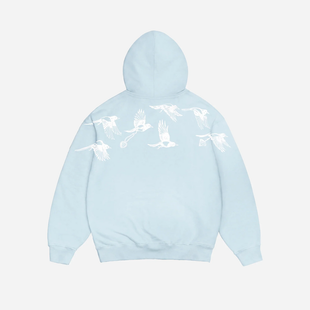 Sweat à Capuche Zippé Jacker D.Birds Cooper - Blue Homme
