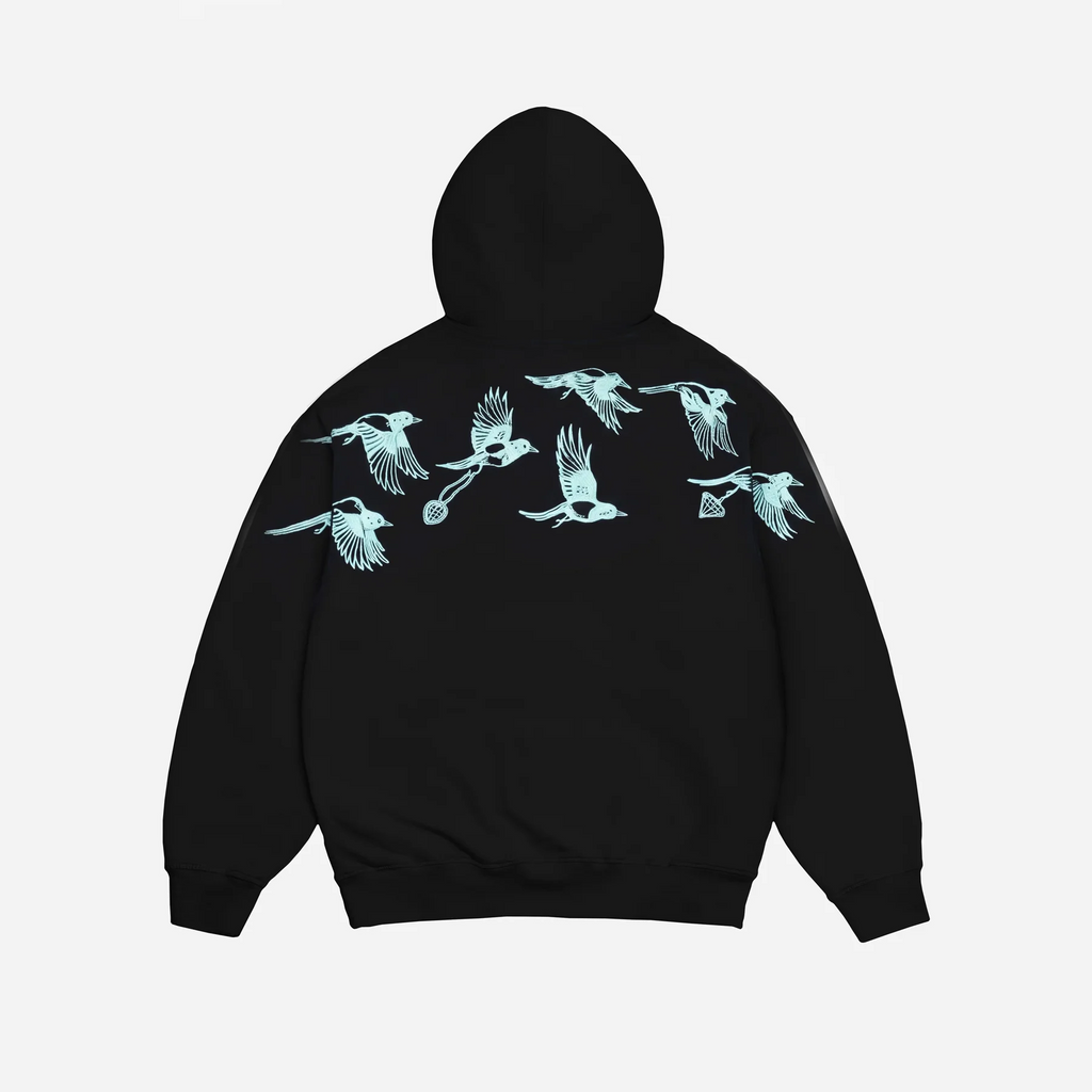 Sweat à Capuche Jacker D.Birds Cooper - Black Homme