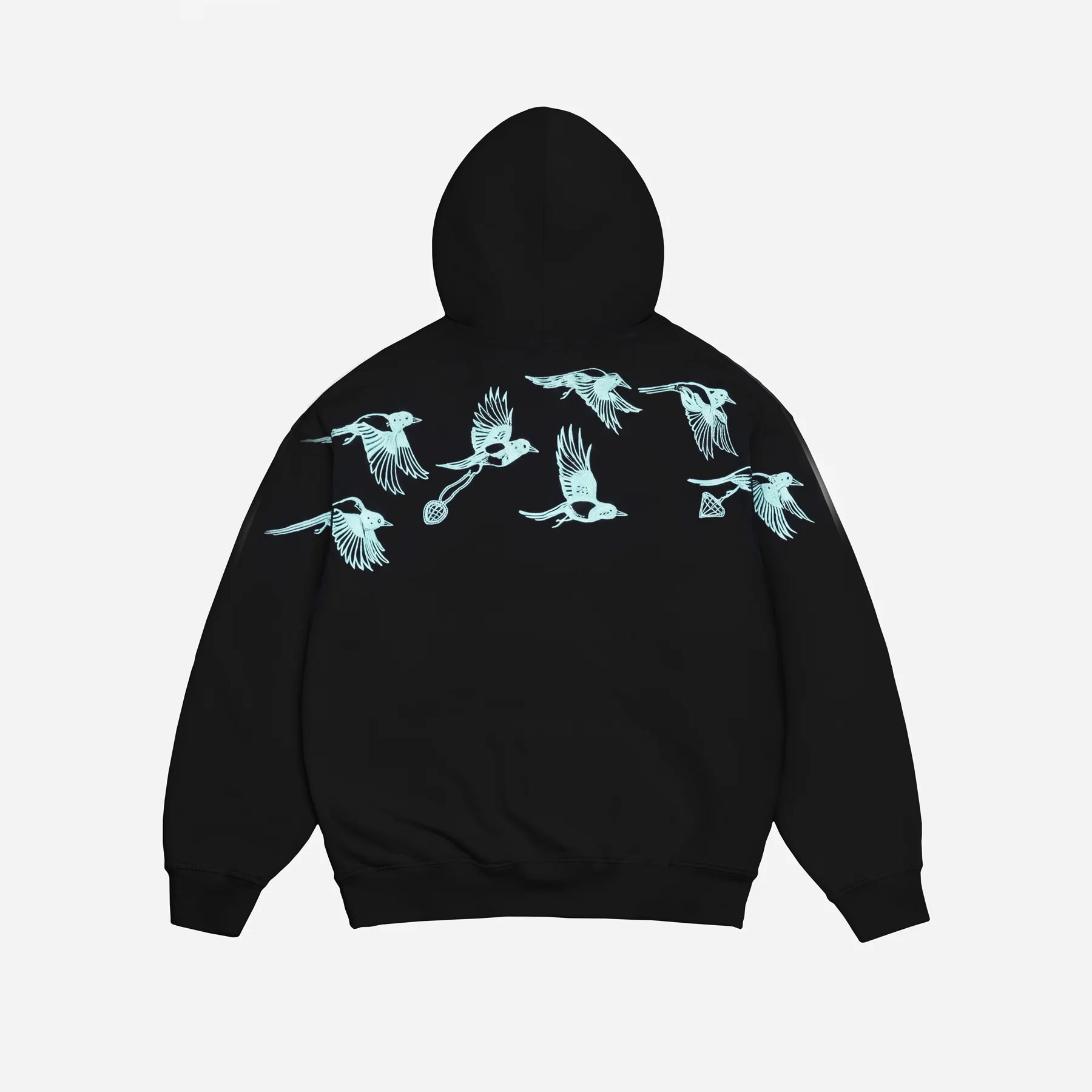 Sweat à Capuche Jacker D.Birds Cooper - Black Homme
