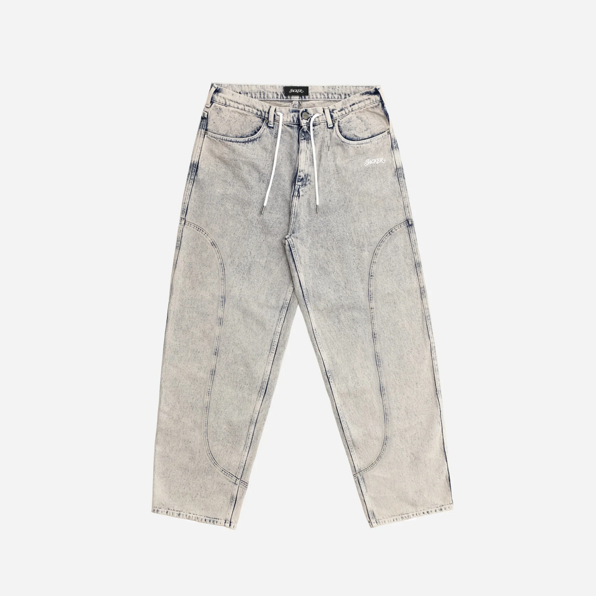 Jean Baggy Jacker Waves - Grey Homme