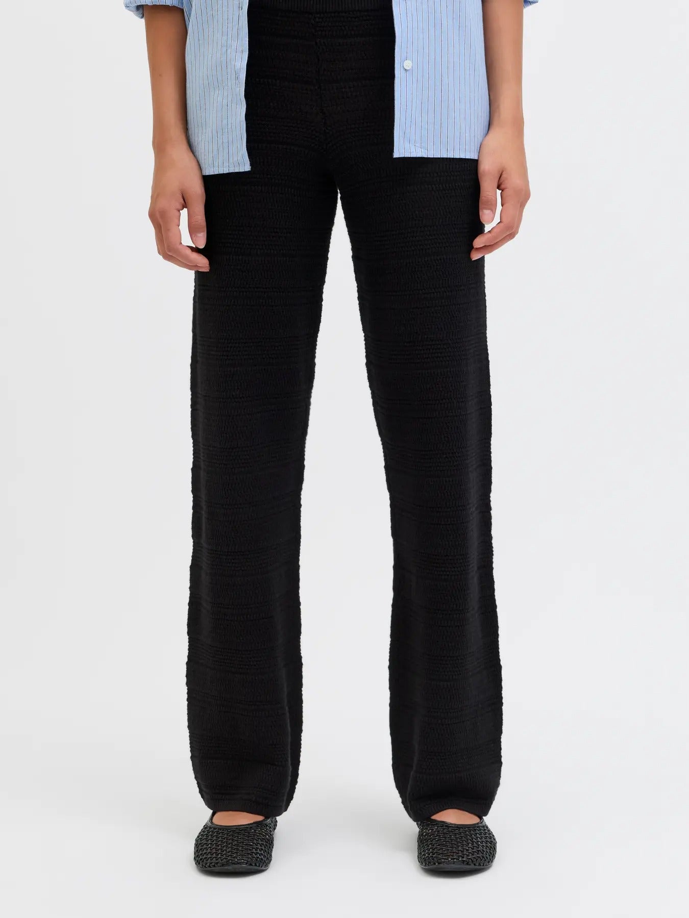 Pantalon JJXX Zusannah - Maille Loose Taille Haute Femme