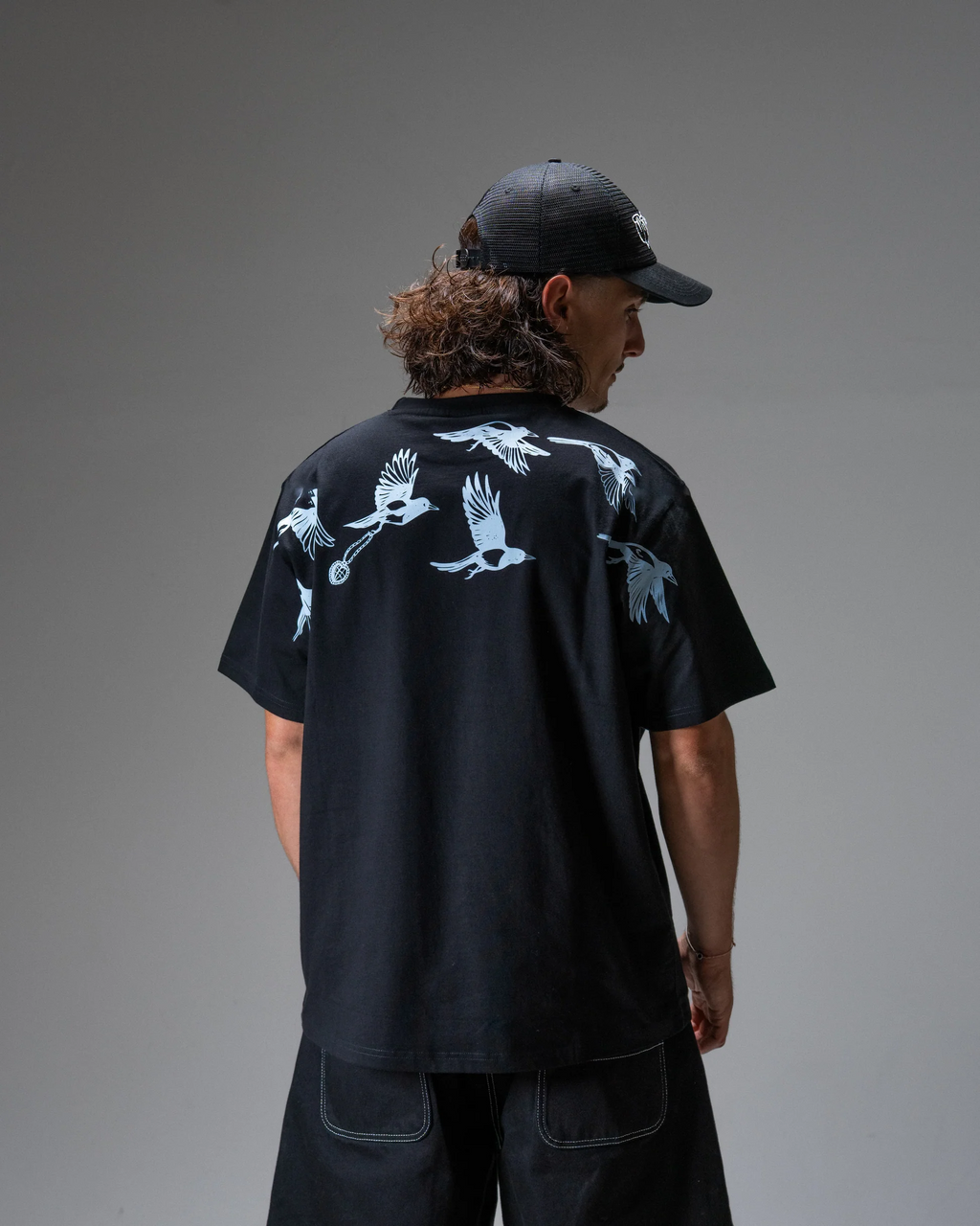 T-shirt Jacker D.Birds Cooper - Black Homme