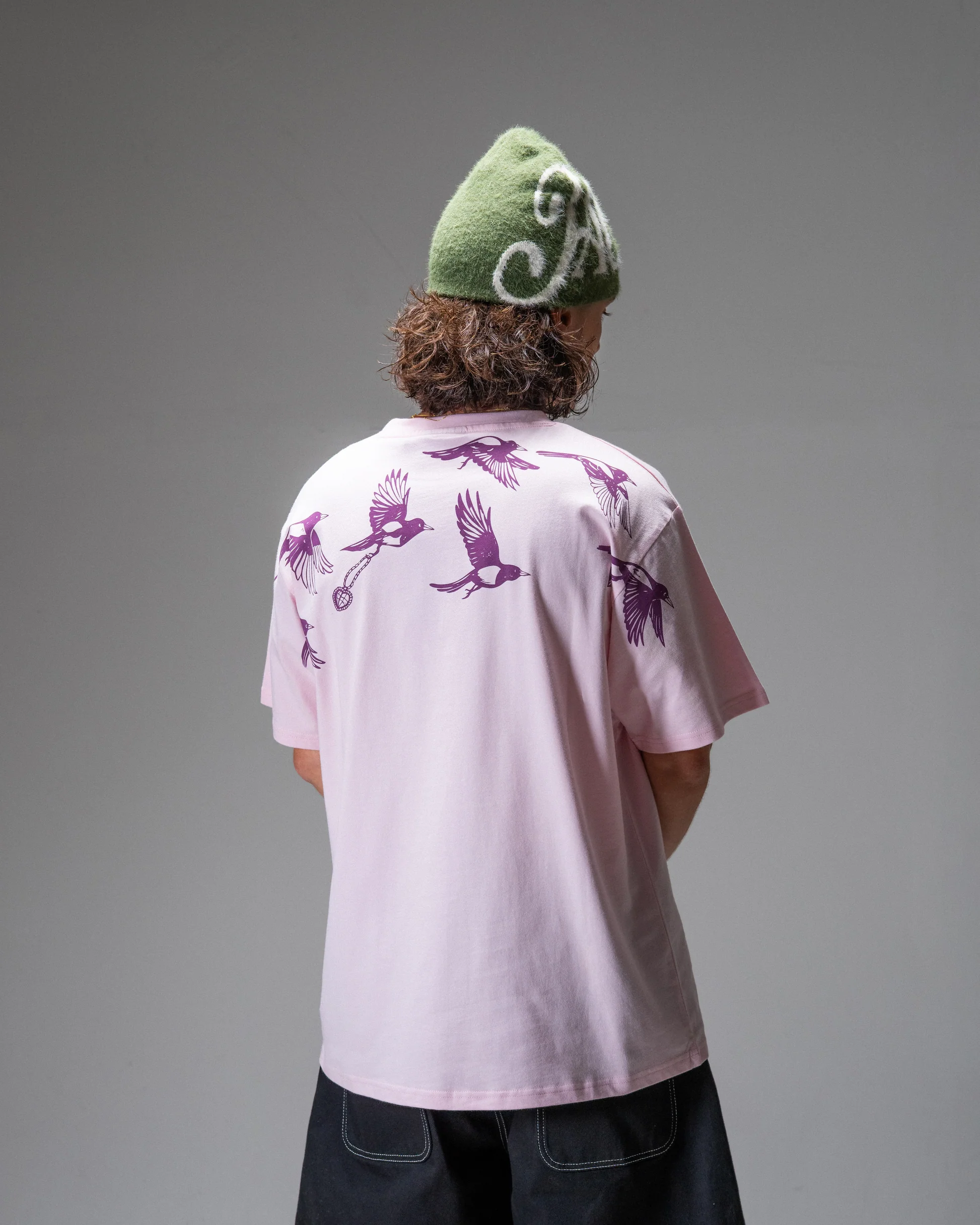 T-shirt Jacker D.Birds Cooper - Pink Homme