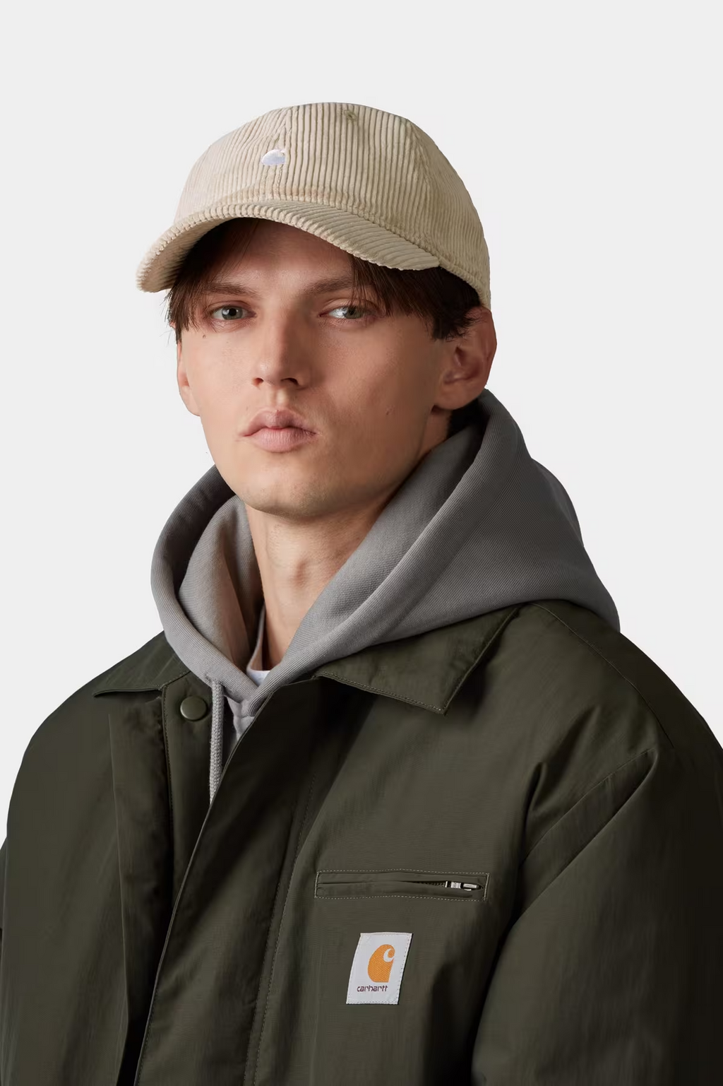 Casquette Carhartt WIP Harlem - Wall/White Unisexe