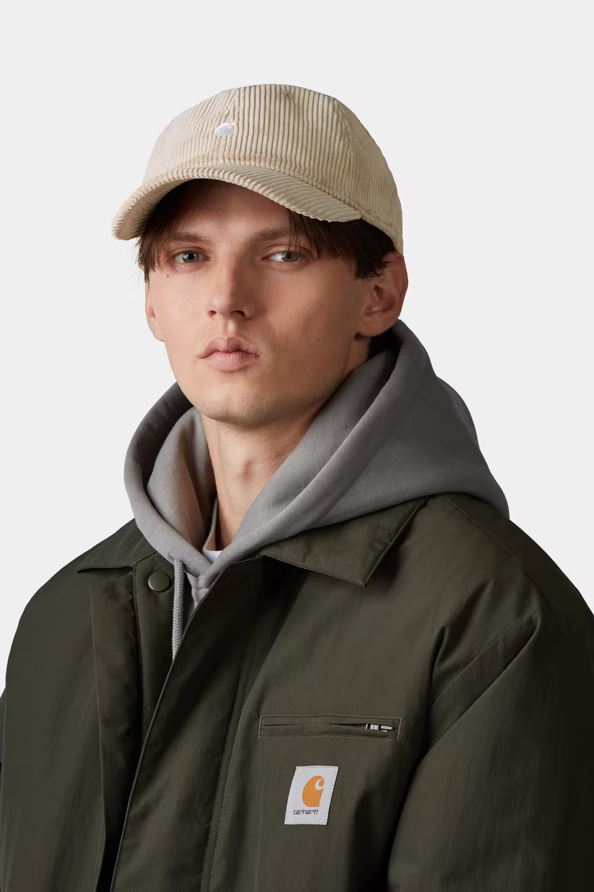 Casquette Carhartt WIP Harlem - Wall/White Unisexe