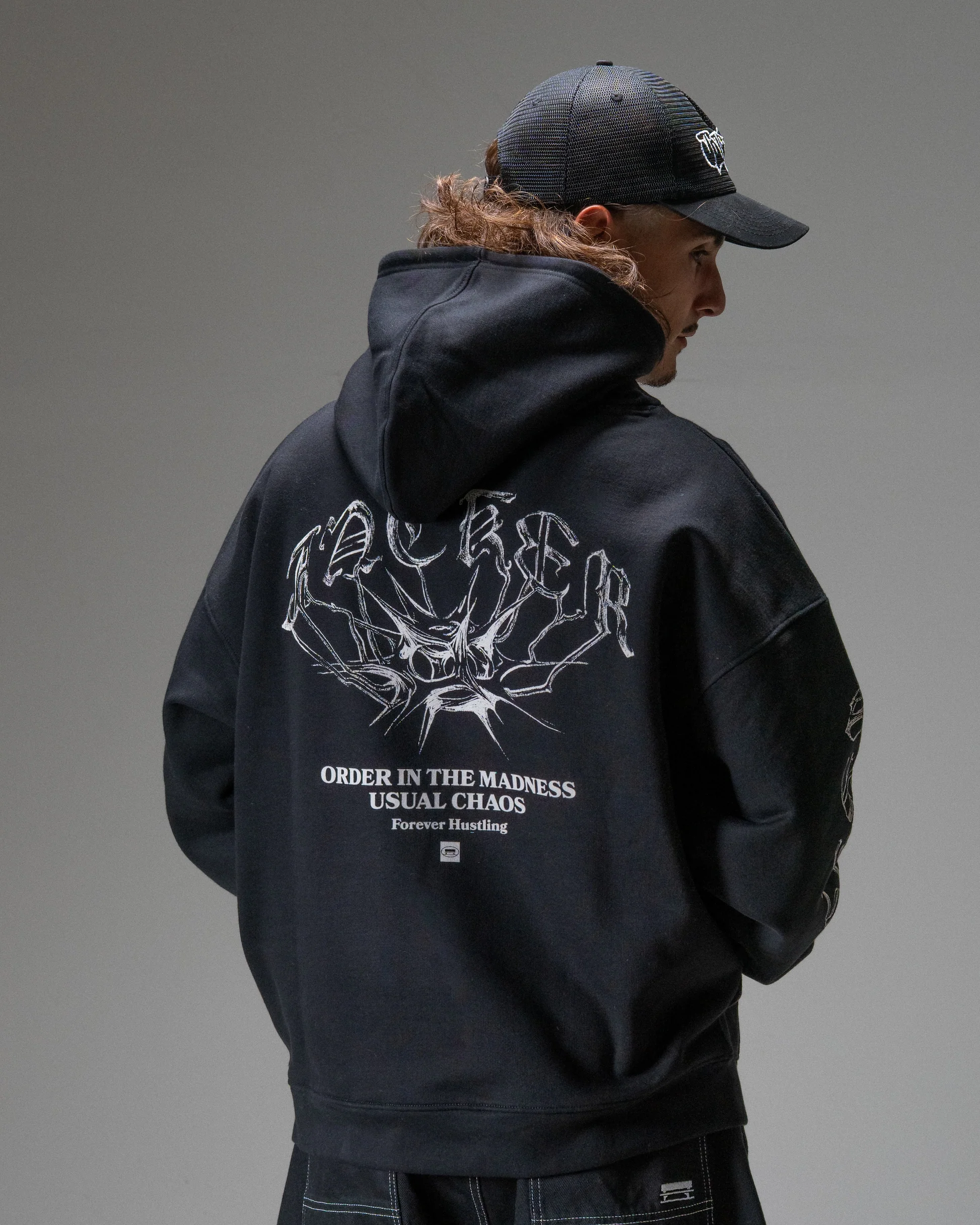 Sweat à Capuche Jacker N°1890 - Black Homme