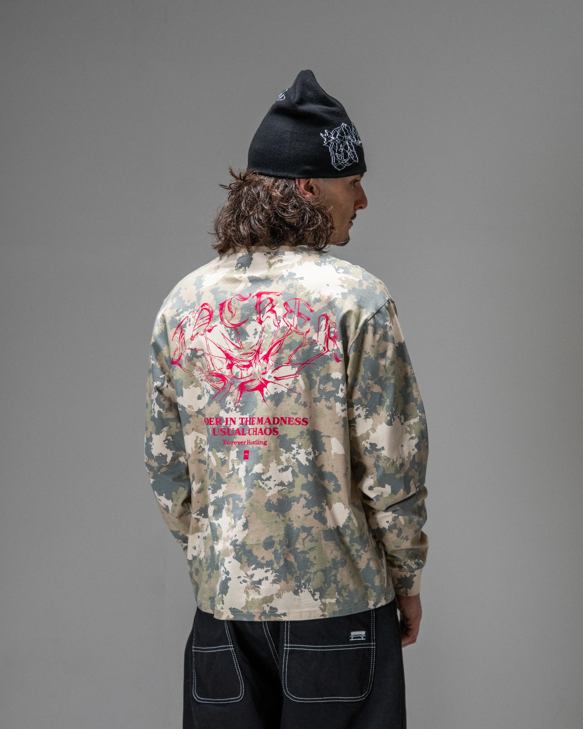 T-shirt Manches Longues Jacker N°1890 - Camo Homme